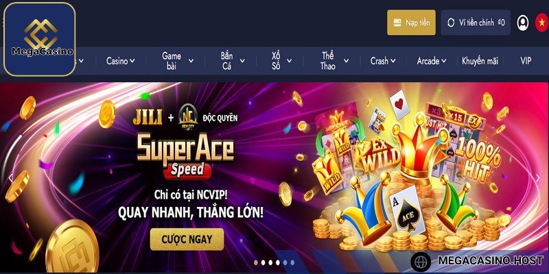 Megacasino thuộc top sân chơi trẻ thành công trên thị trường