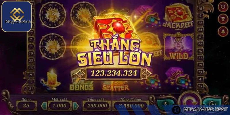 Game thủ chỉ cần nhấn nút quay và chờ kết quả